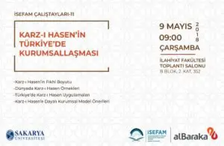 Karz-ı Hasen’in Türkiye’de Kurumsallaşması Çalıştayı